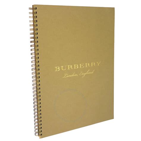 Burberry A4 Diary Refill In Honey Spiral